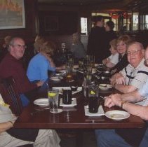 The Vaters  having a meal with their friends
